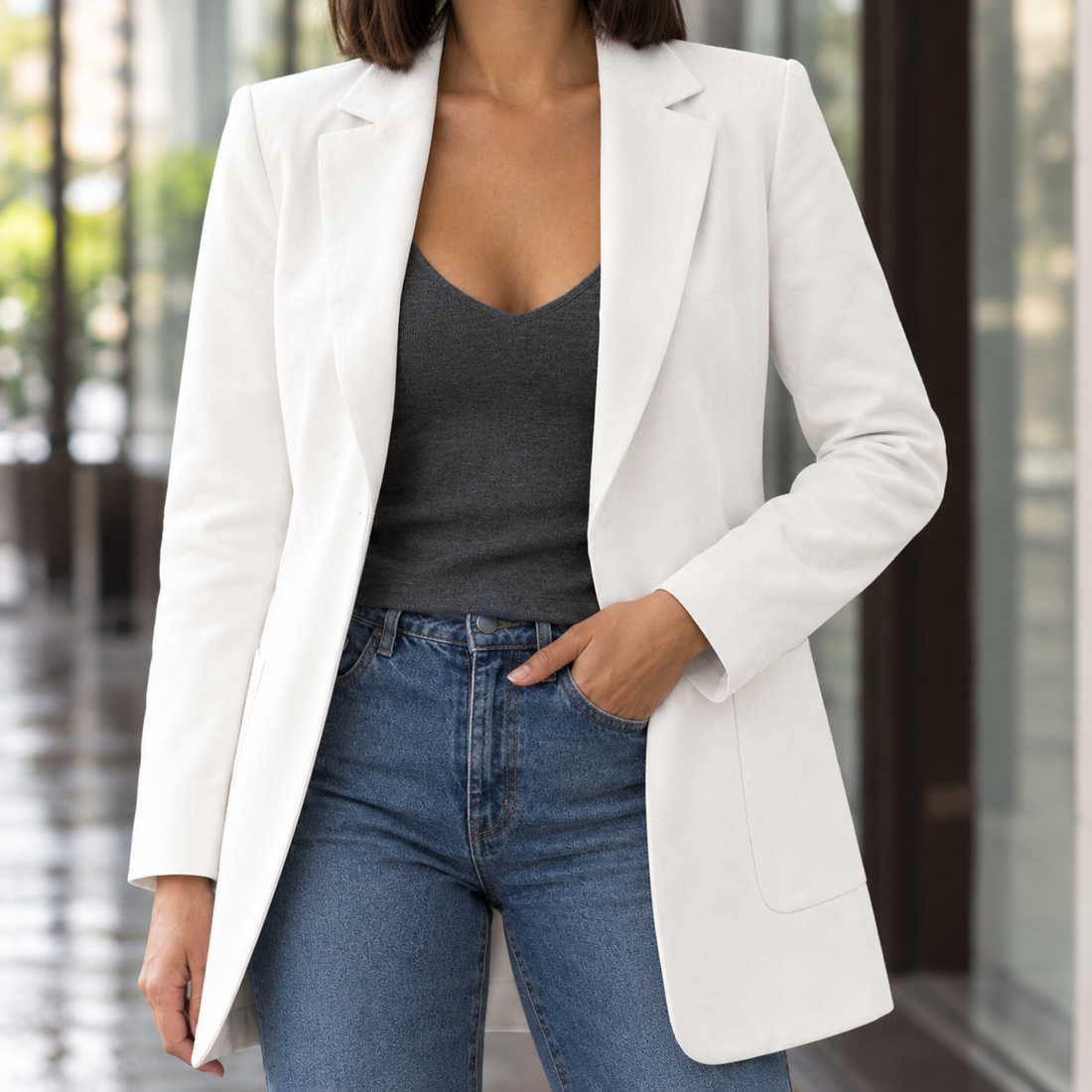 Marina-Lane Longline Blazer - Lead Product Detail