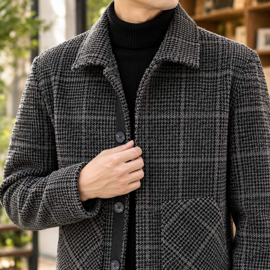 Nolan Plaid Jacket - Lead Product Detail