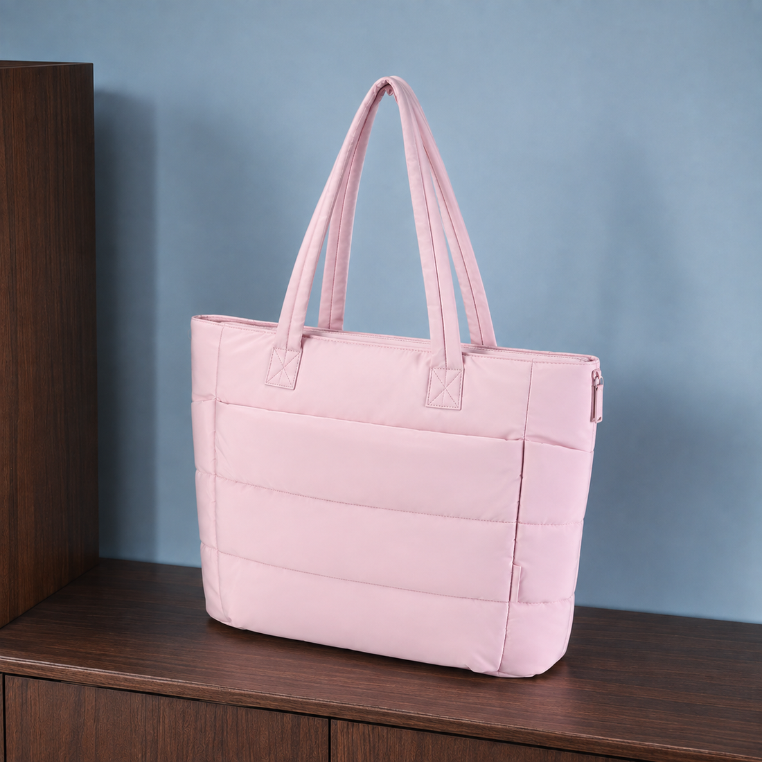 Malatesta Puffy Tote Bag - Lead Alternate View