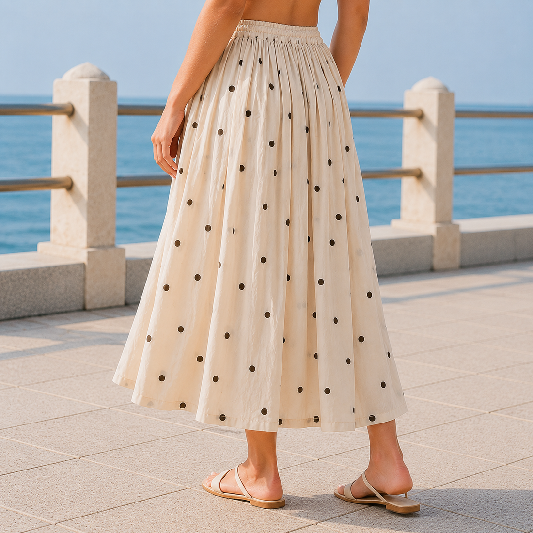 Celine Midi Skirt - Lead Alternate View