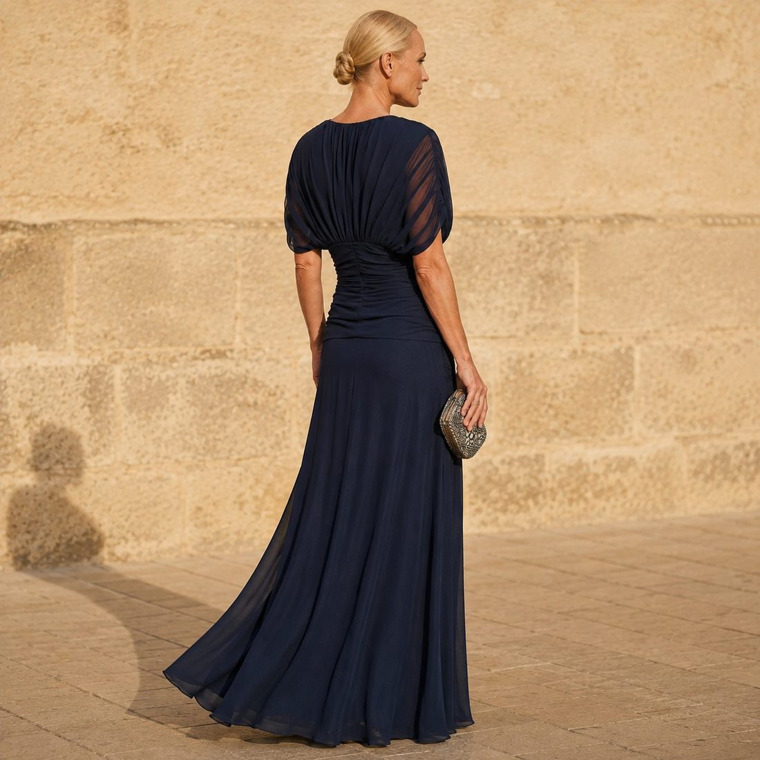 Willa Ruched Maxi Dress - Lead Alternate View