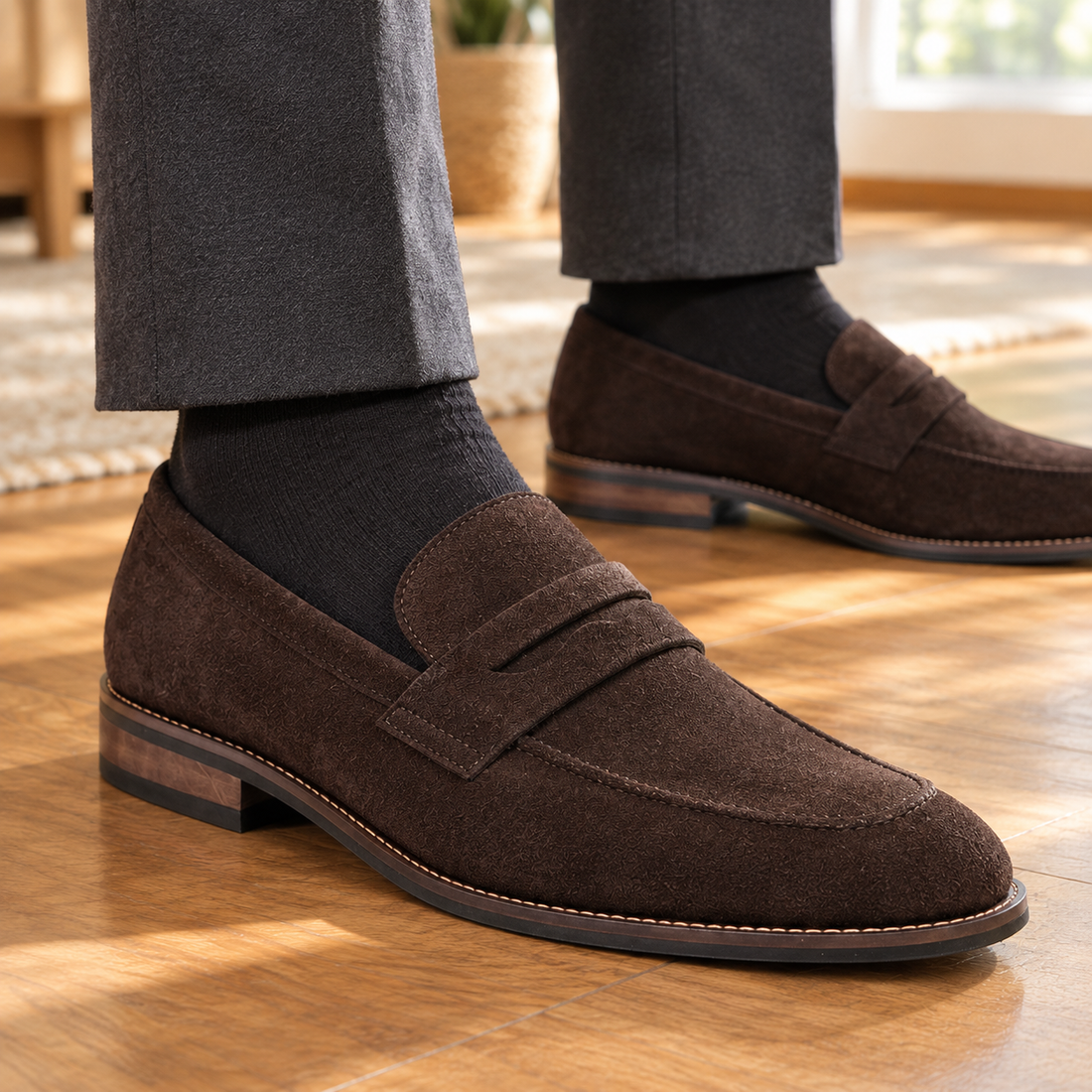 Vinci Suede Loafers - Lead Product Detail
