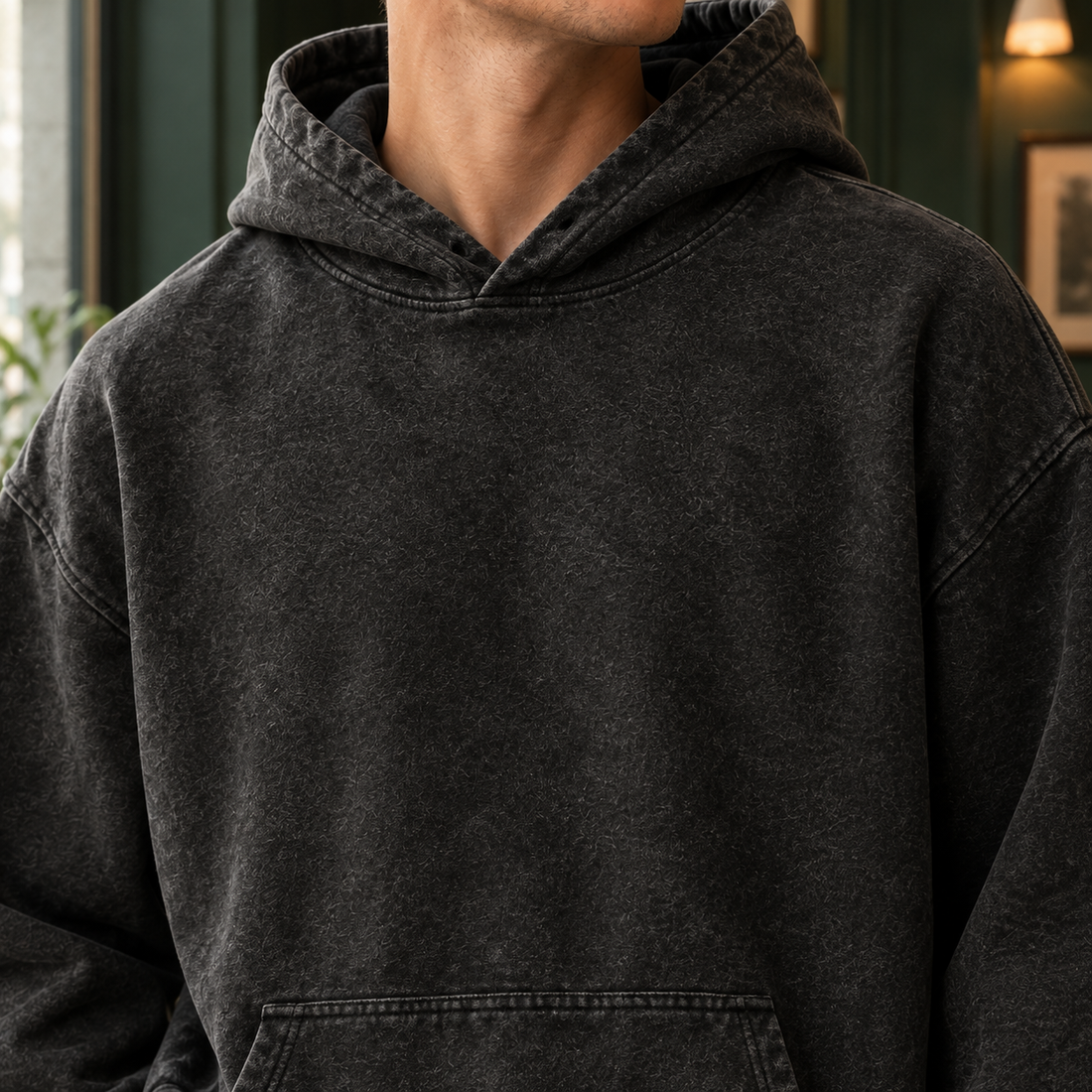 Reinhold Washed Hoodie - Lead Product Detail