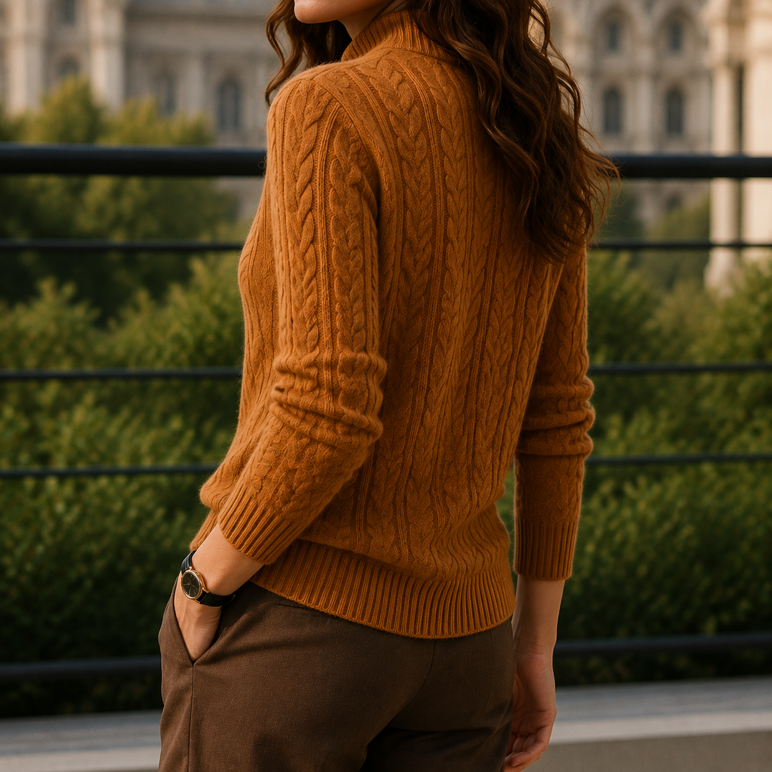 Nina Cashmere Sweater - Lead Alternate View