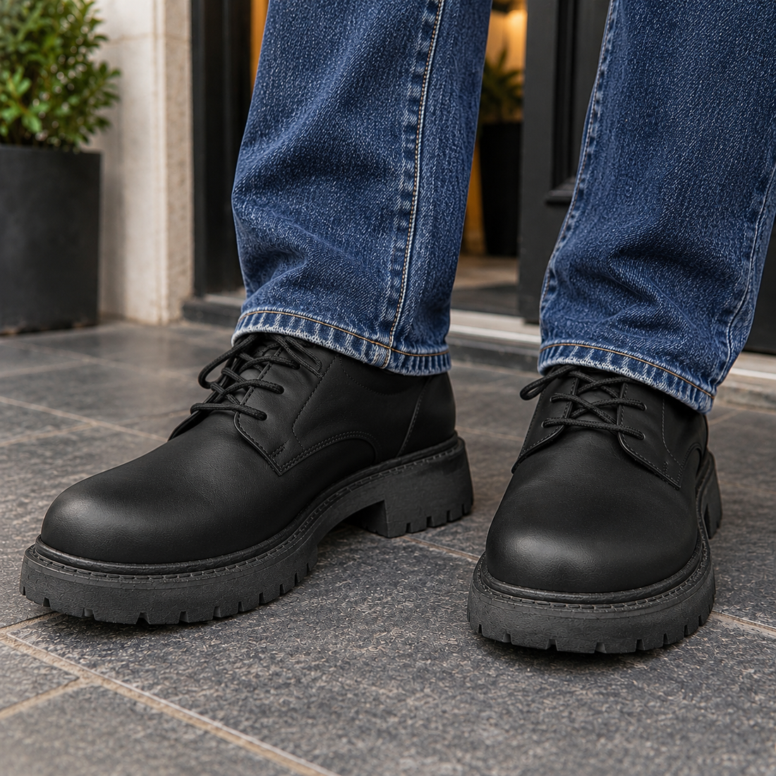 Locatelli Chunky Derby Shoes - Lead Product Detail