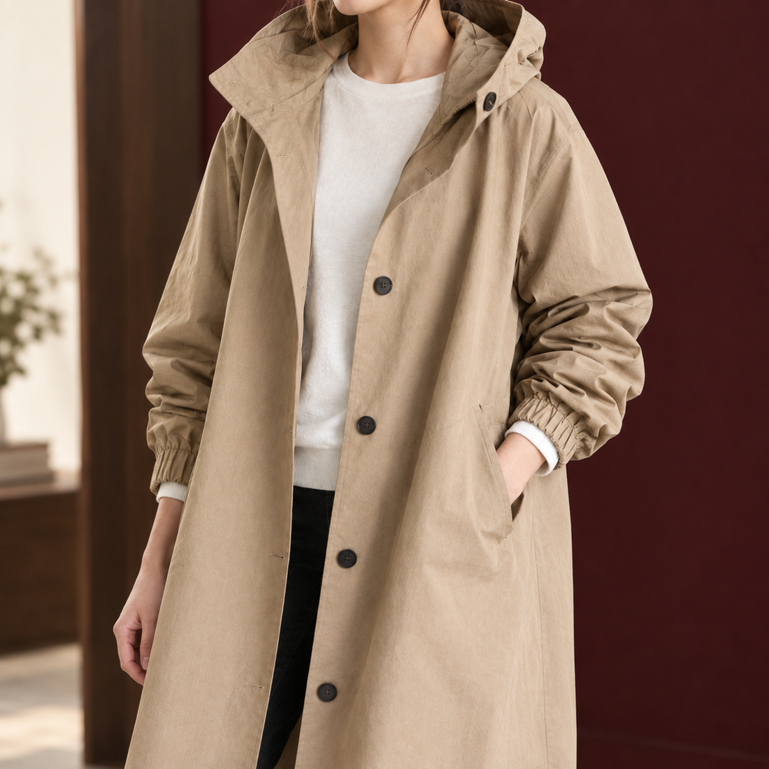 Clarisse Hooded Coat - Lead Product Detail