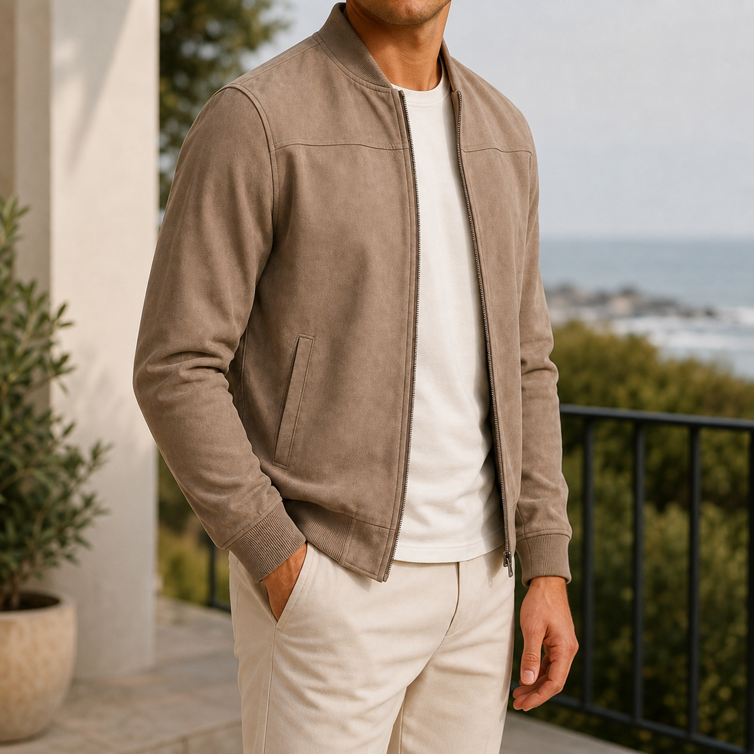 Vaughn Bomber Jacket - Lead Alternate View