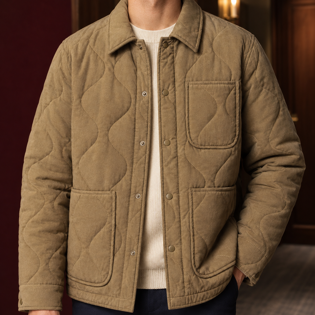 Norbert Quilted Jacket - Lead Product Detail