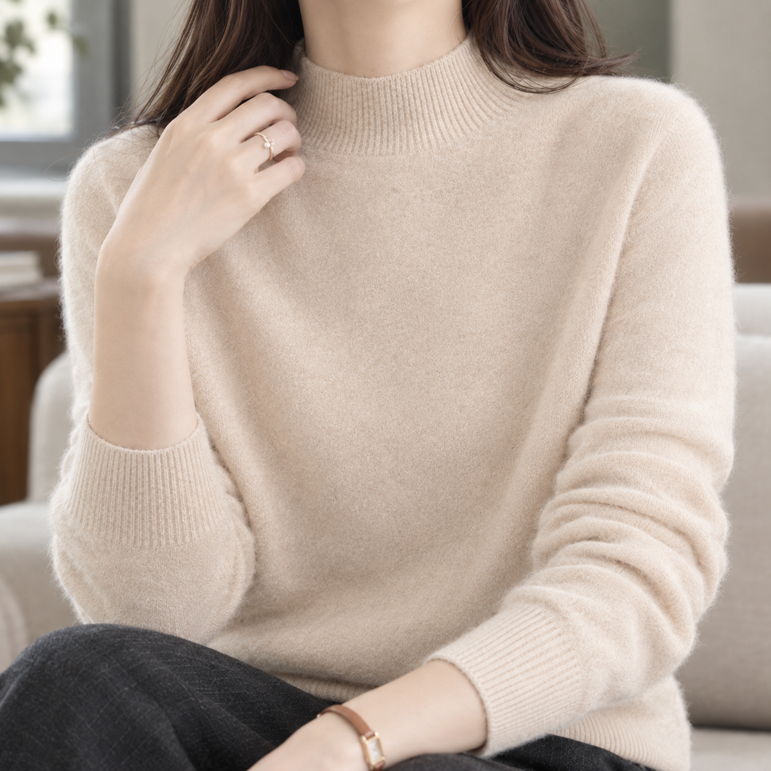 Melanie Mock Neck Sweater - Lead Product Detail