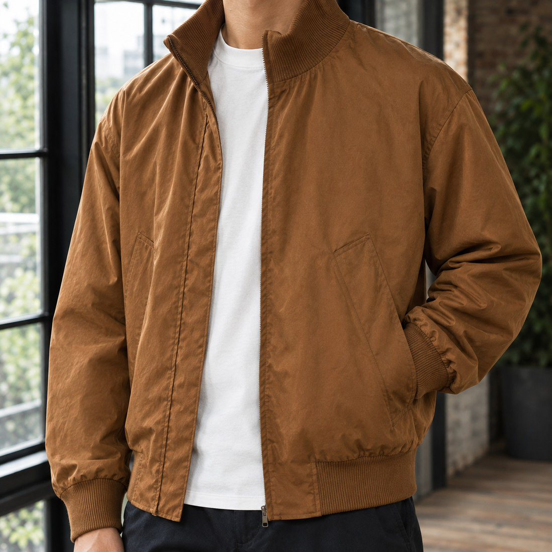Burnaby Bomber Jacket - Lead Product Detail