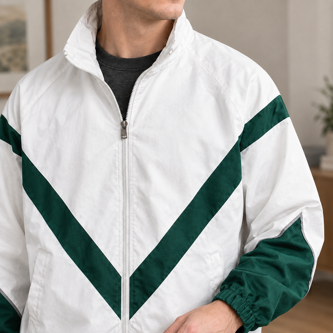 Ross Chevron Jacket - Lead Product Detail