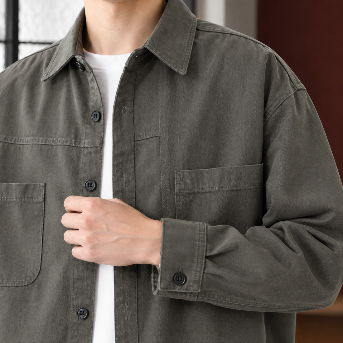 Douglas Utility Overshirt - Lead Product Detail