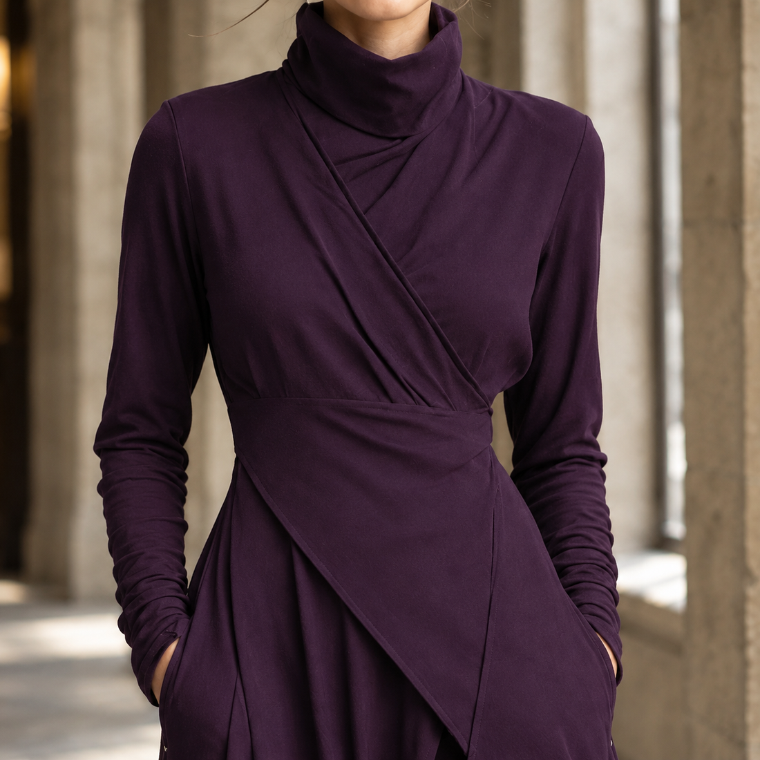 Pomeline Asymmetric Maxi Dress - Lead Product Detail