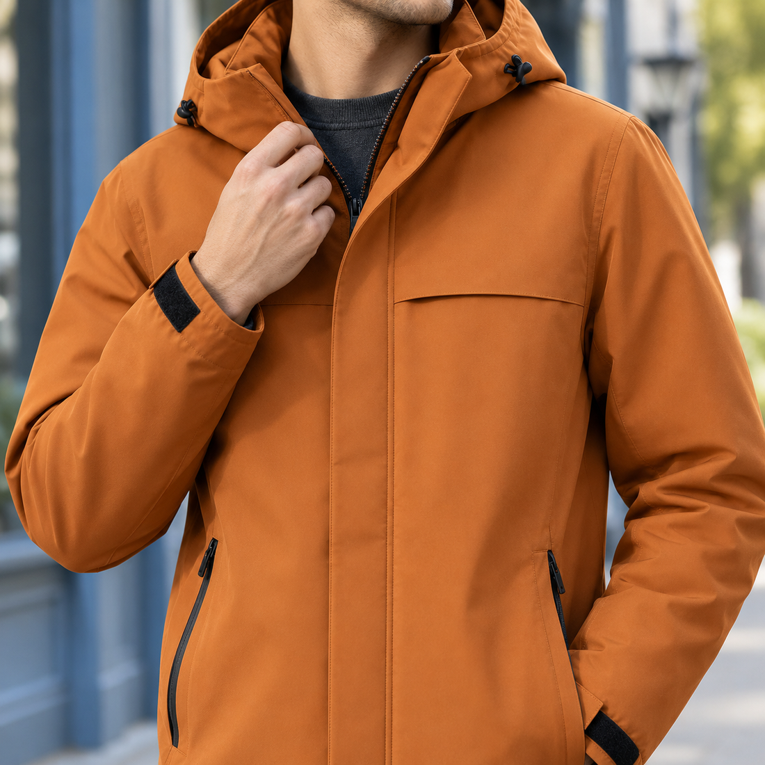 Casimir Hooded Jacket - Lead Product Detail