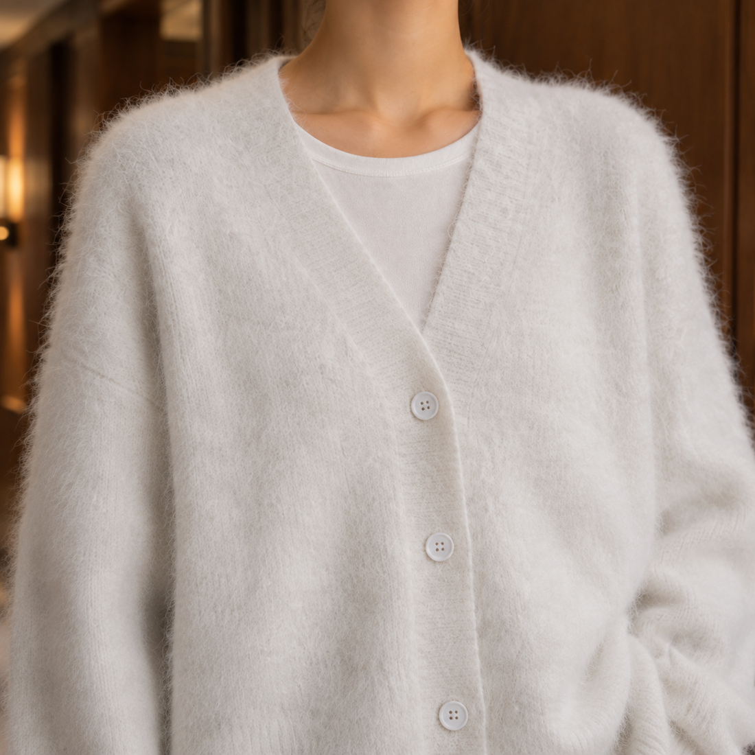 Belinda Fuzzy Cardigan - Lead Product Detail