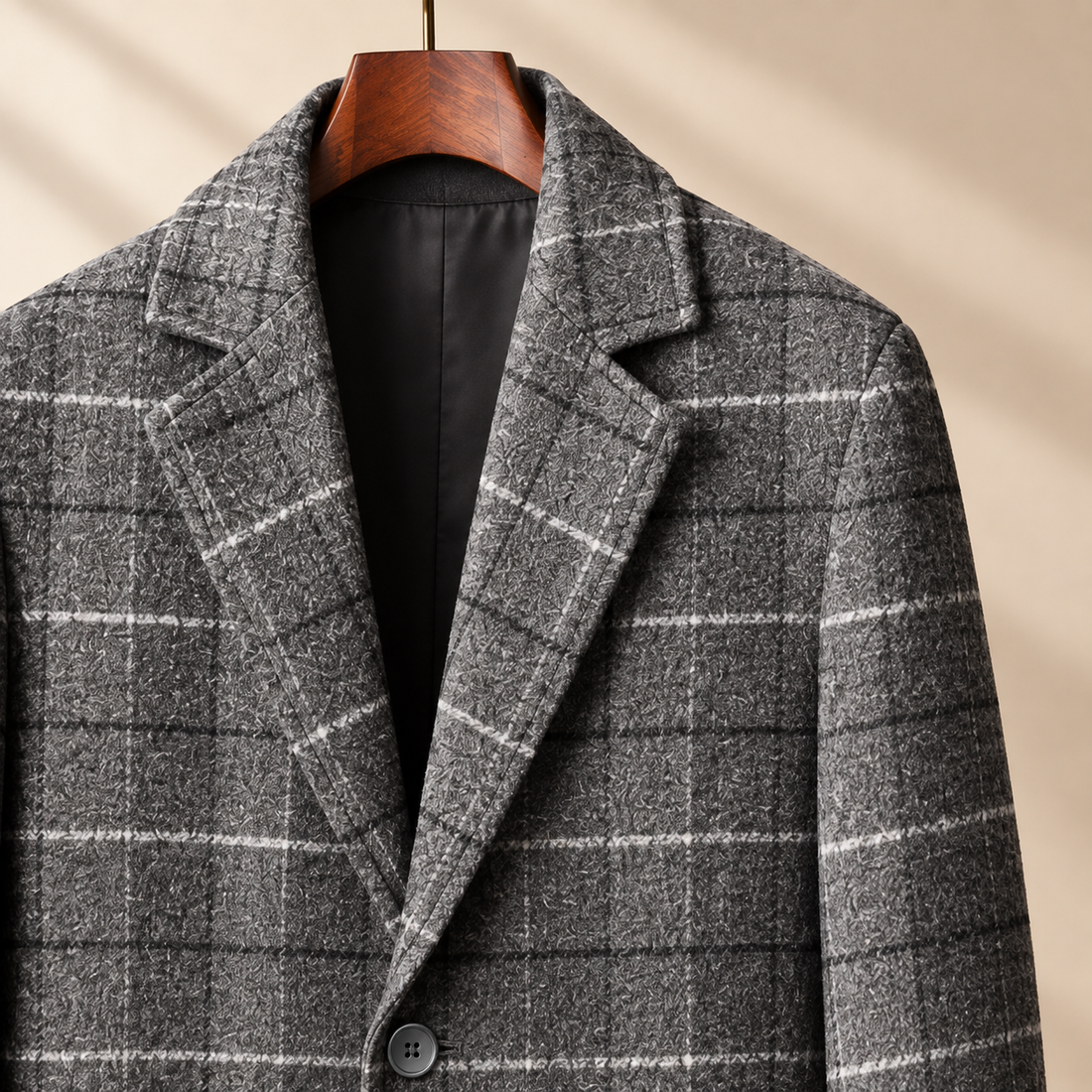 Harris Plaid Overcoat - Lead Product Detail