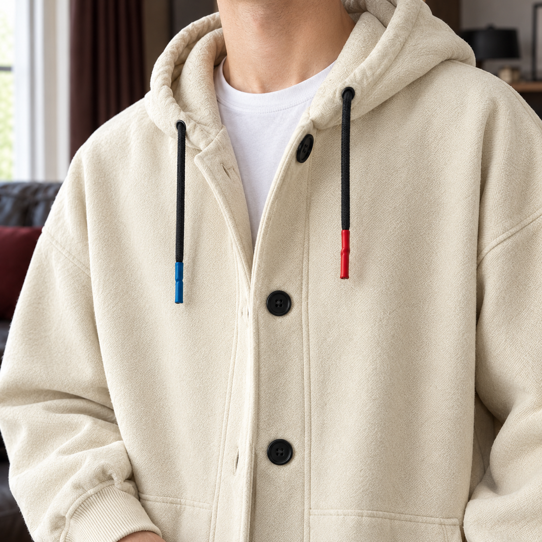 Ellis Hooded Hoodie - Lead Product Detail