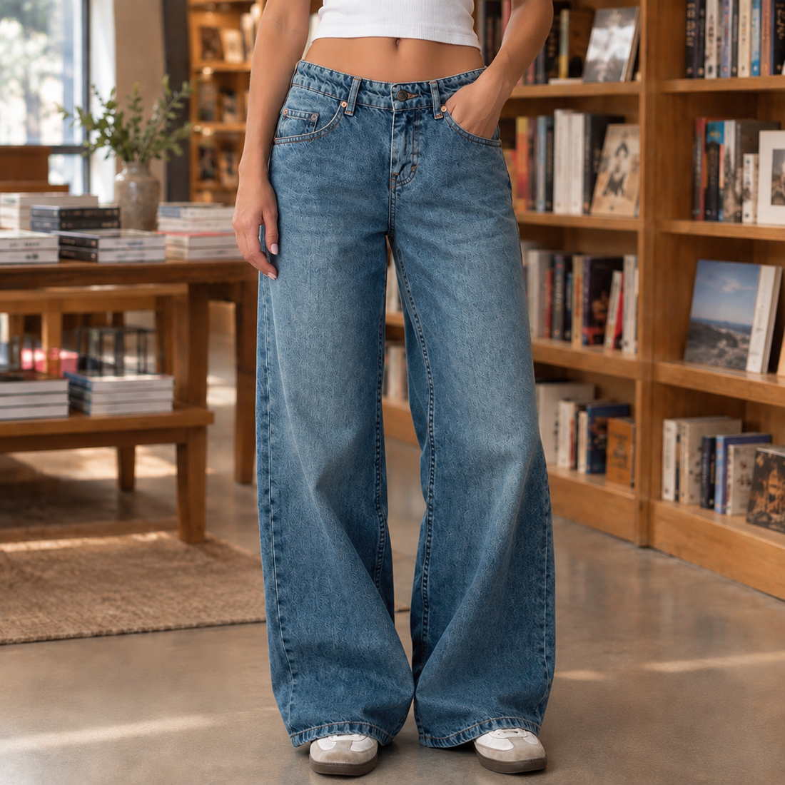 Edith-Louise Wide Leg Jeans - Lead Product Detail