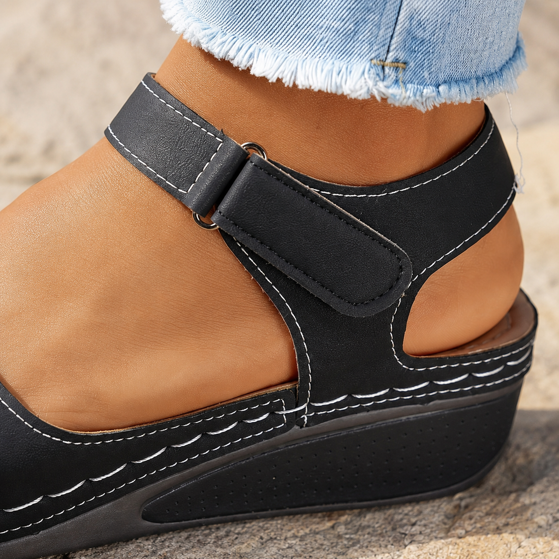 Amalfi Adjustable Sandals - Lead Product Detail