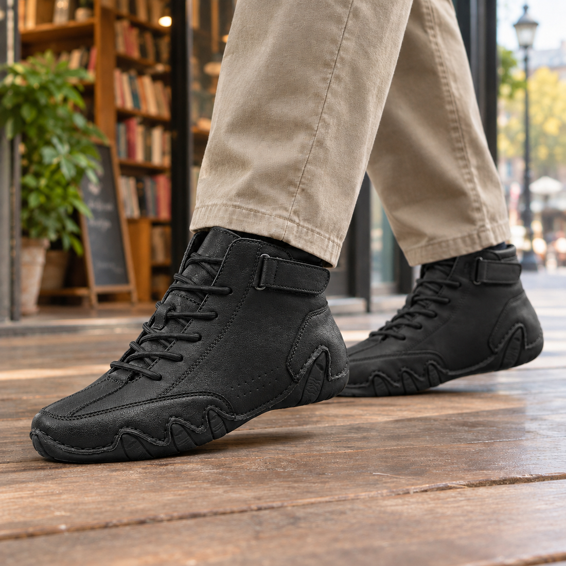Magenta Lace-Up Sneakers - Black