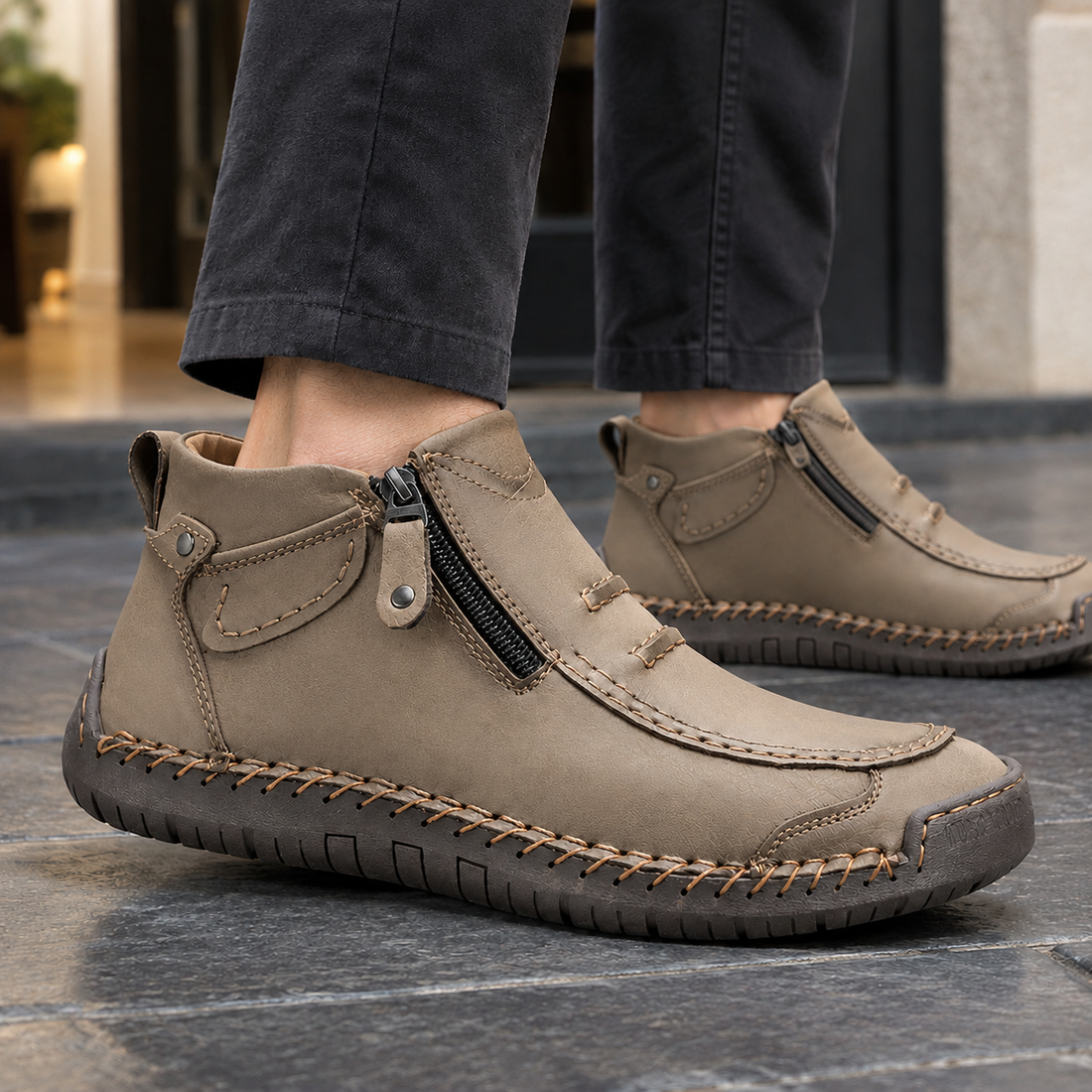 Novara Orthopedic Boots - Khaki