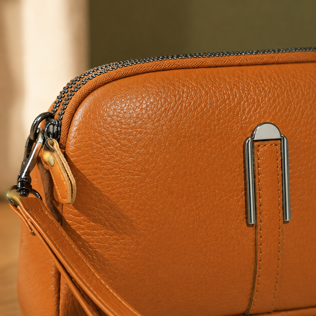 Pisa Textured Crossbody - Lead Product Detail
