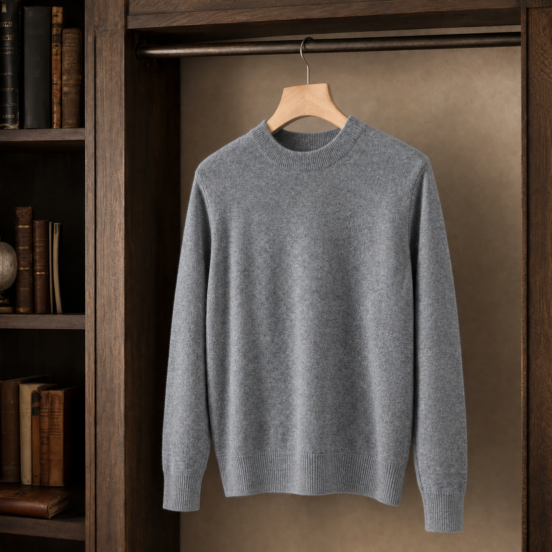 Logan Crew Neck Sweater - Dark Gray