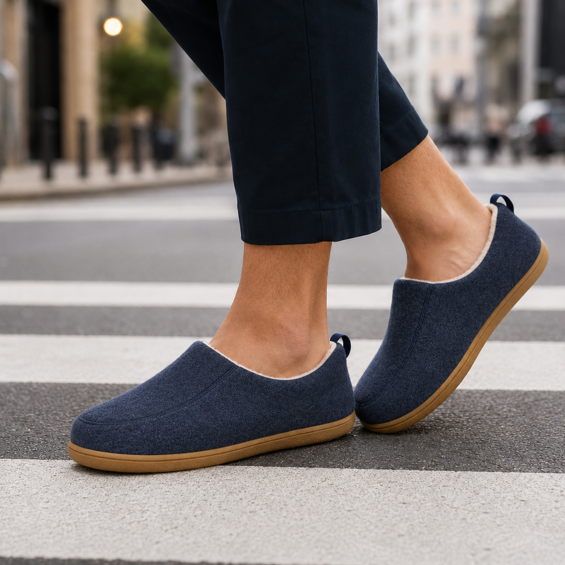 Vercelli Orthopedic Slippers - Navy Blue