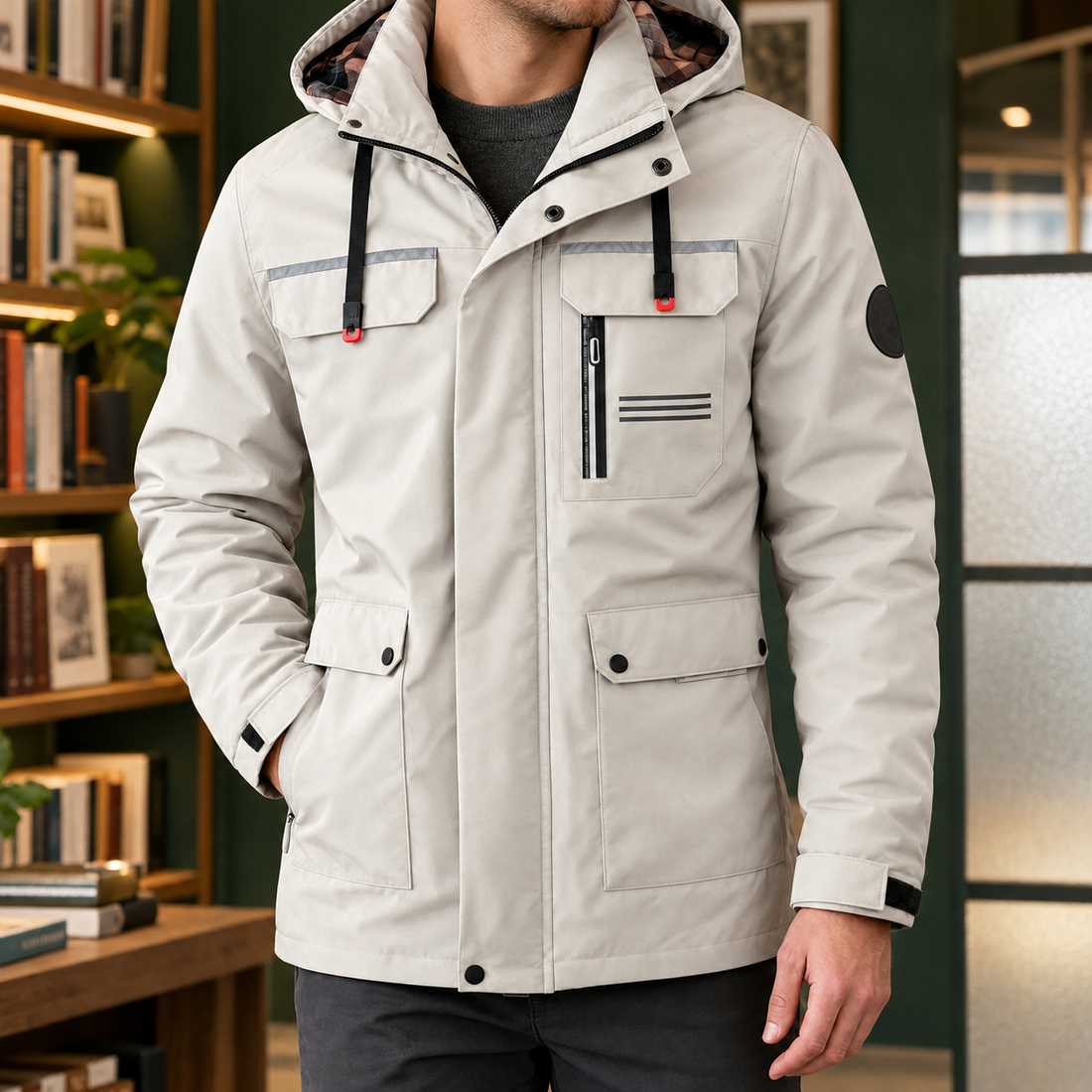 Keith Utility Jacket - Beige