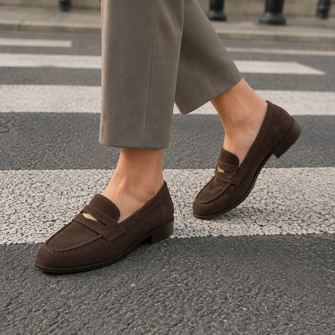 Arcuri Suede Loafers - Brown