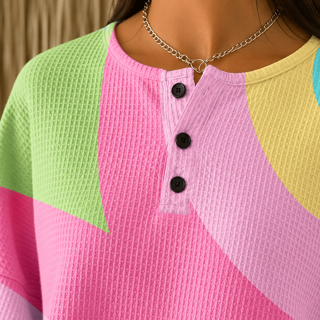 Gabriella Abstract Sweater - Lead Product Detail