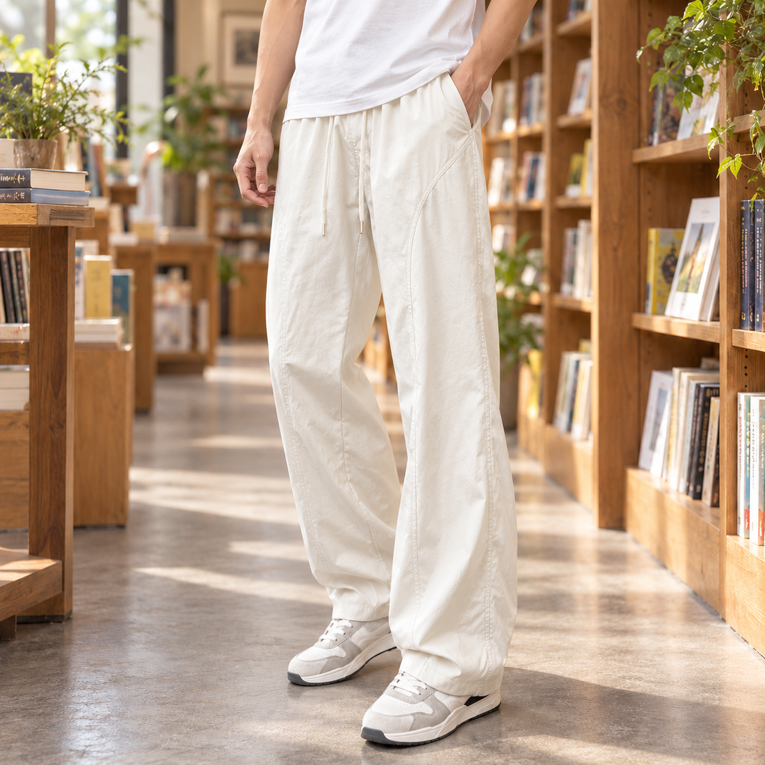 Ennis Relaxed Pants - Cream White