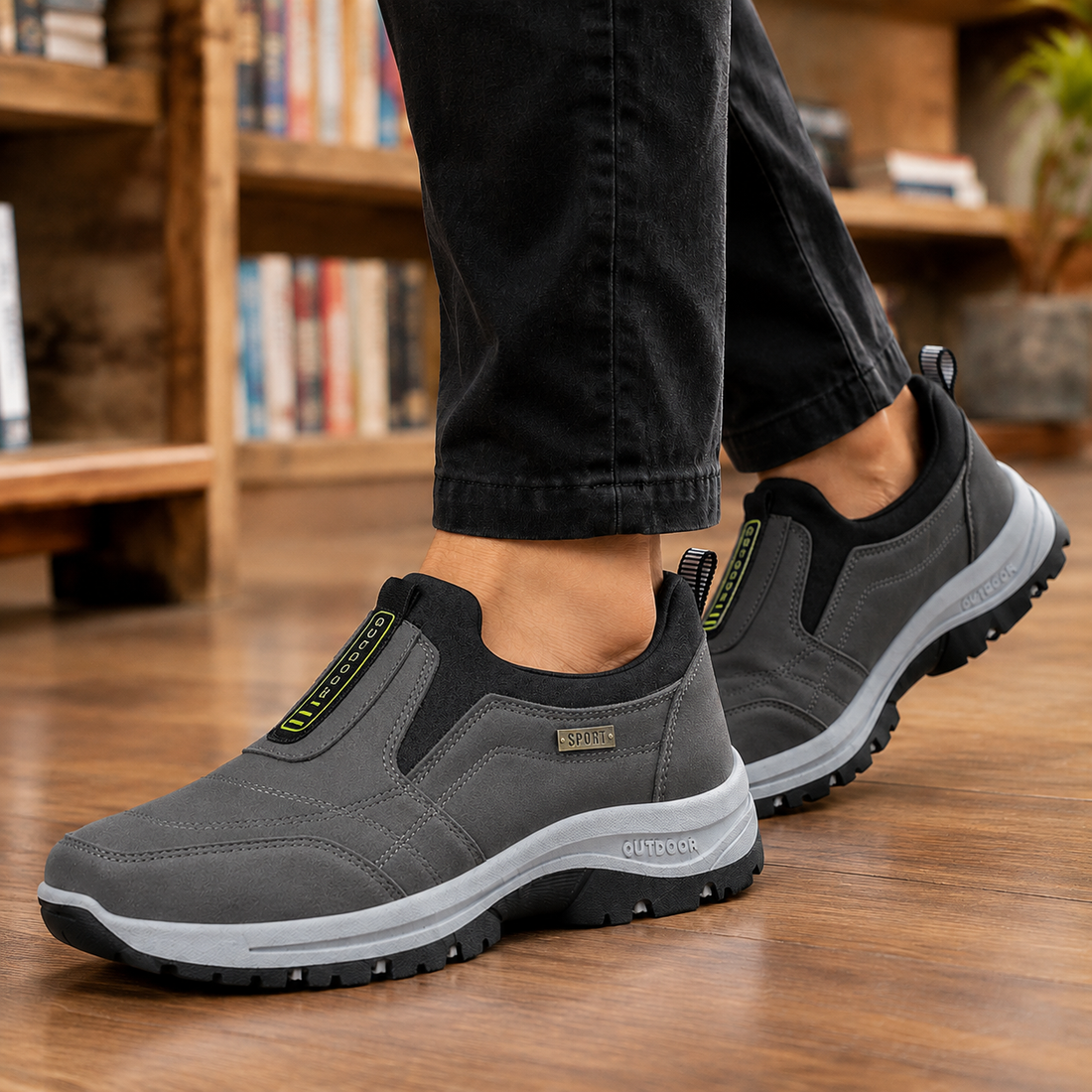 Frascati Slip-On Sneakers - Charcoal Gray