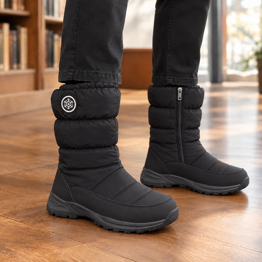Tornabuoni Quilted Snow Boots - Black