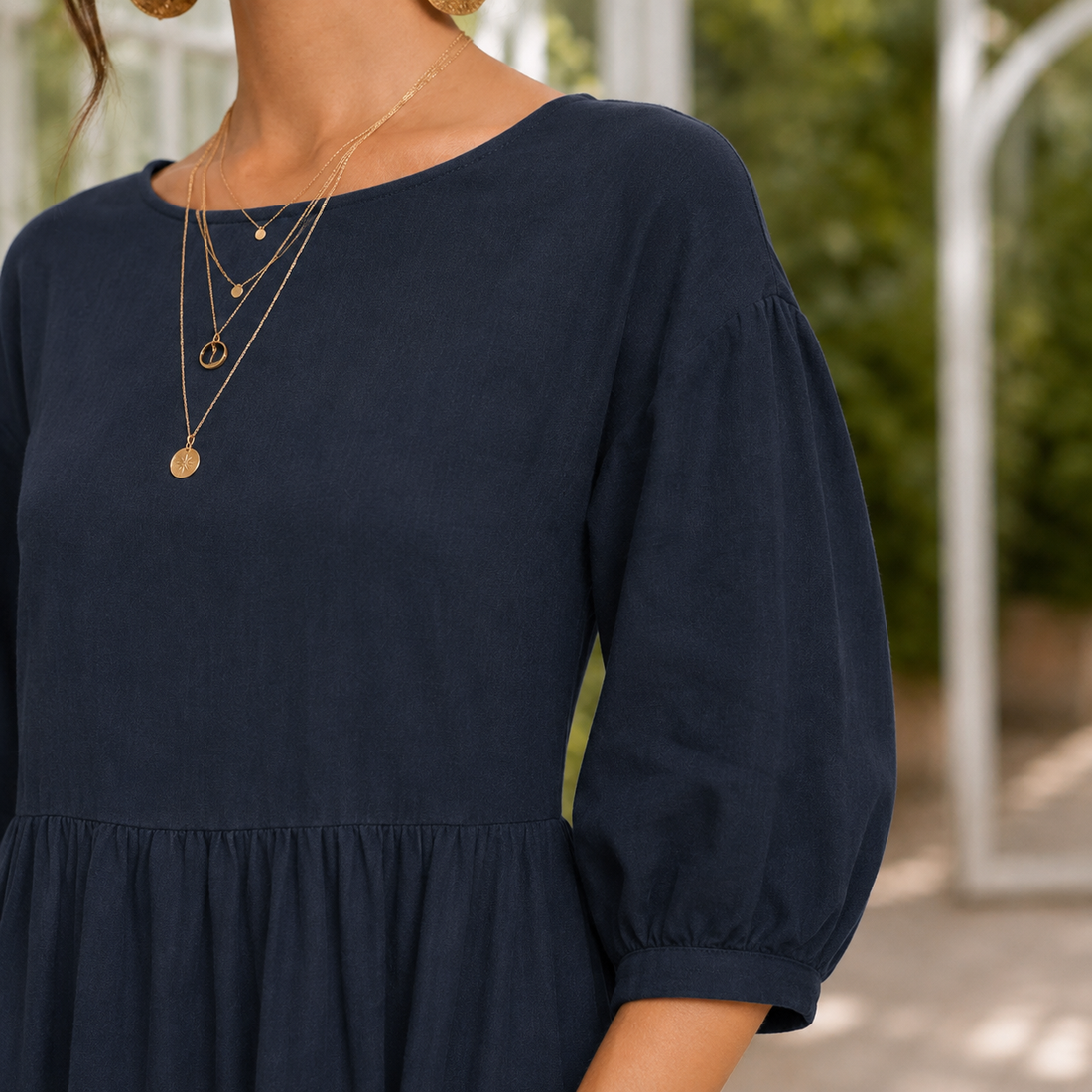 Rosalie Gathered Maxi Dress - Lead Product Detail