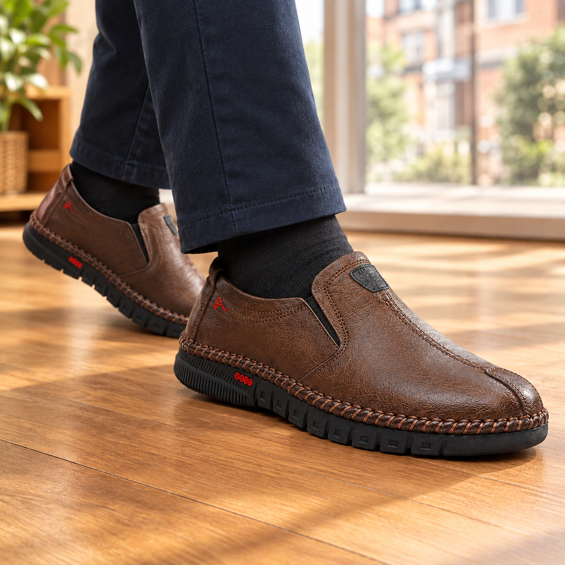 Mezzana Slip-On Shoes - Brown