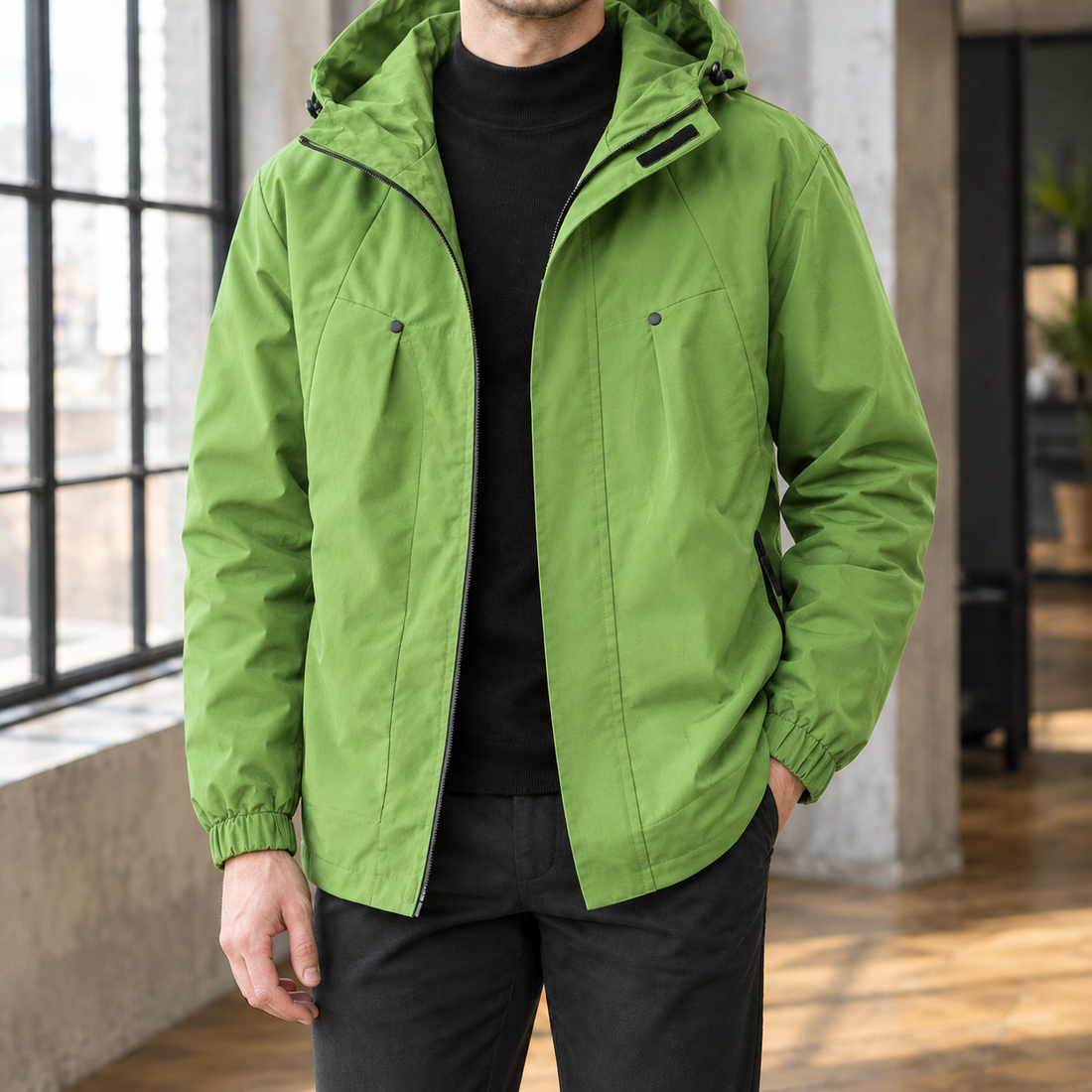 Remy Hooded Jacket - Fruit Green