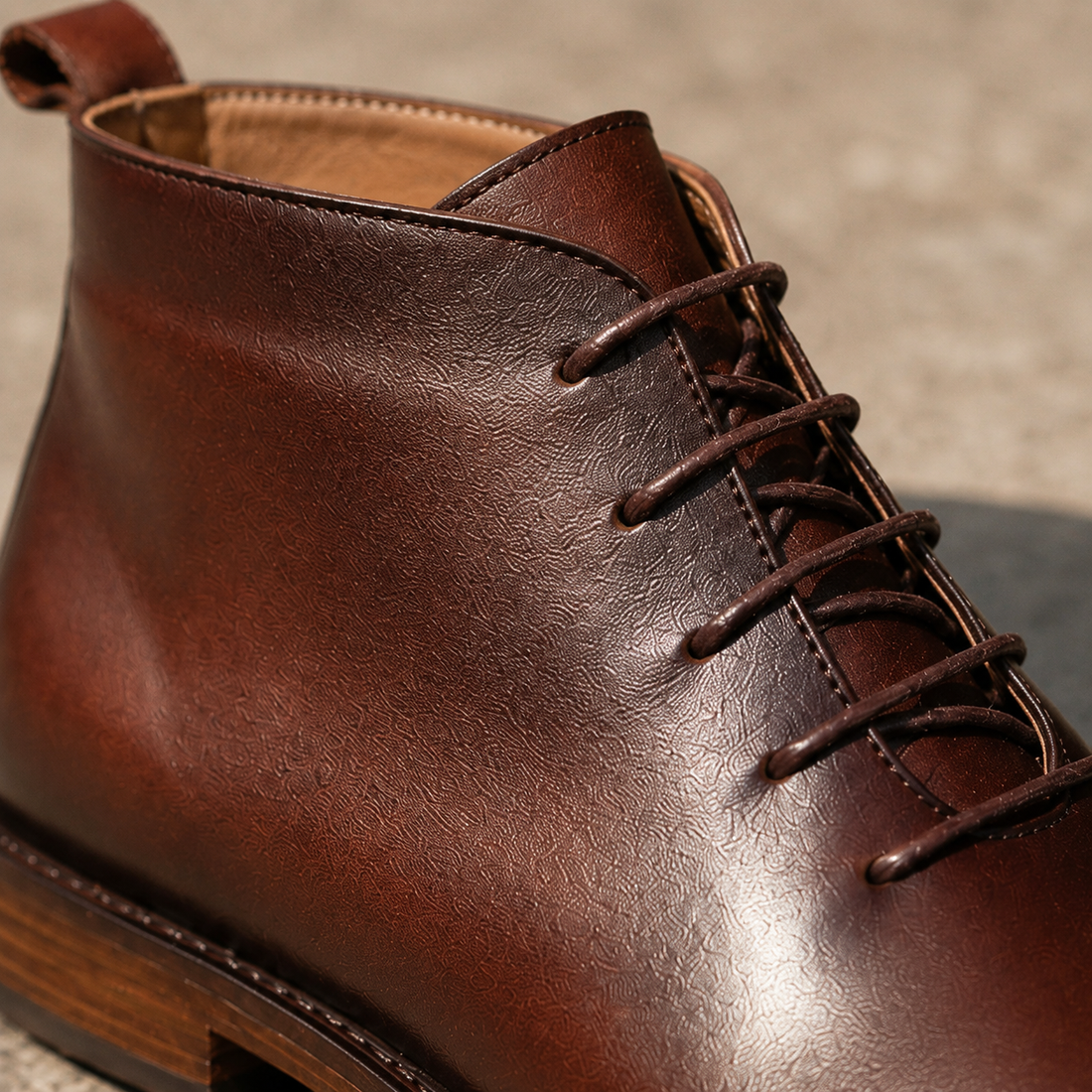 Austin Leather Ankle Boots - Lead Product Detail