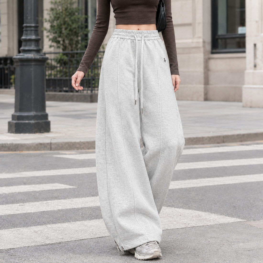 Stella-Skye Wide Leg Pants - Gray
