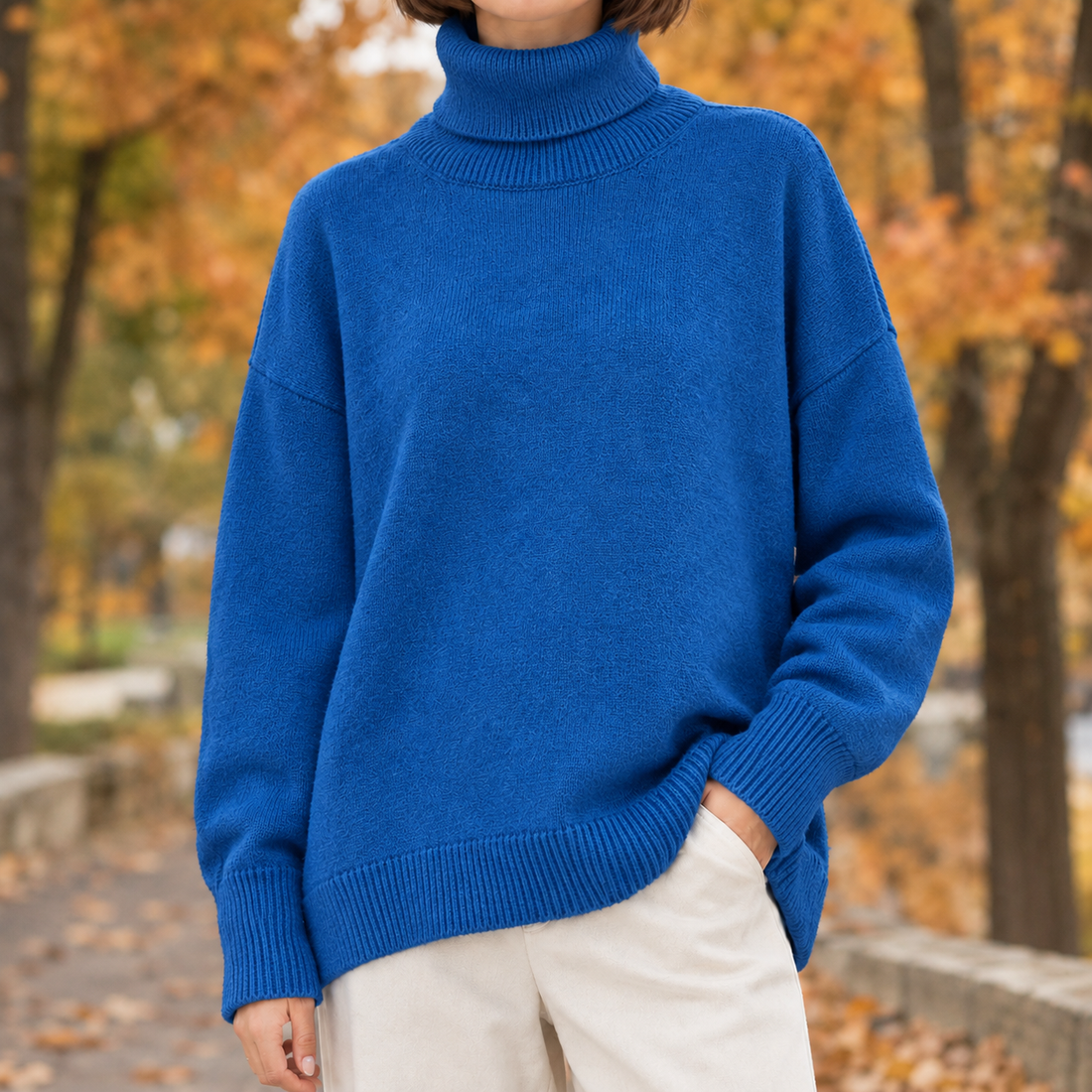 Celine-Belle Turtleneck Sweater - As Pictured