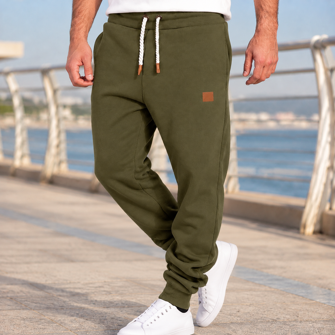 Desmond Tapered Joggers - Olive Green