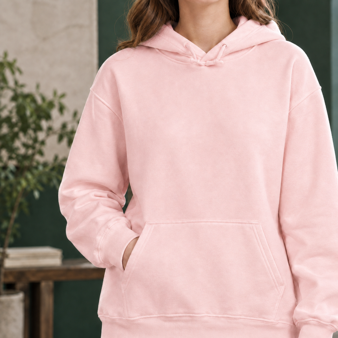 Joy-Hope Relaxed Hoodie - Pink