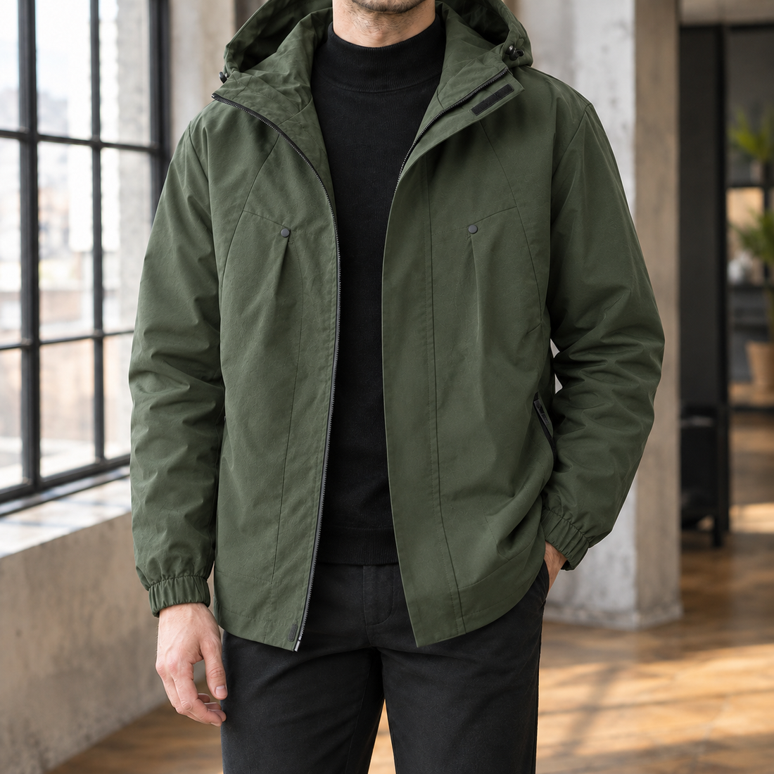 Remy Hooded Jacket - Dark Green