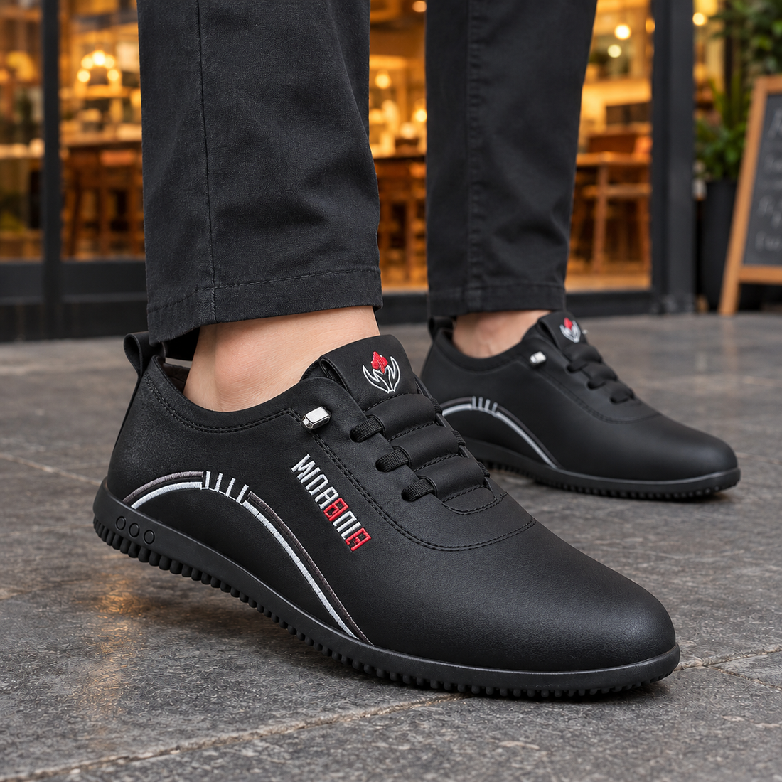 Fontana Slip-On Shoes - Black