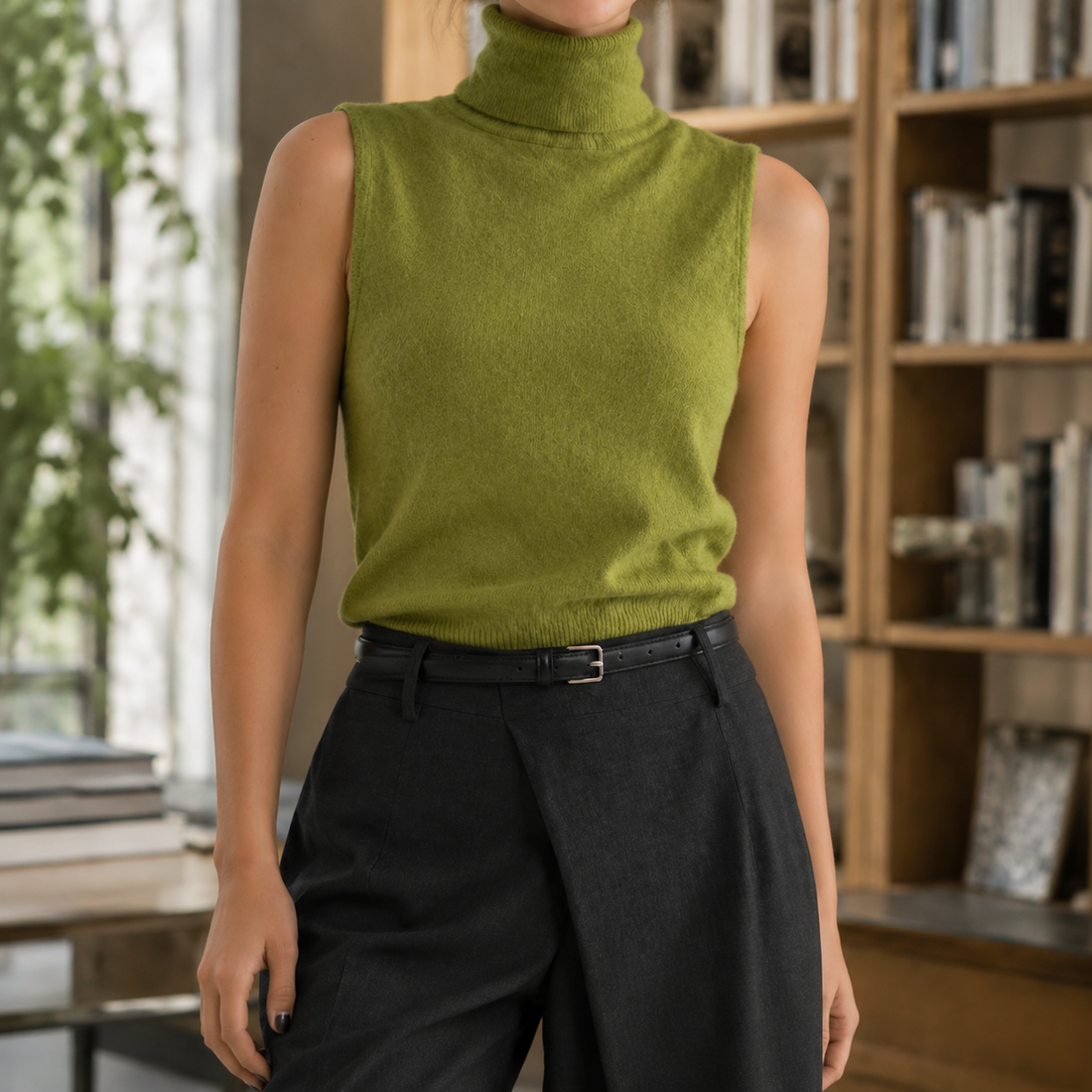 Lydia Turtleneck Sweater - Green