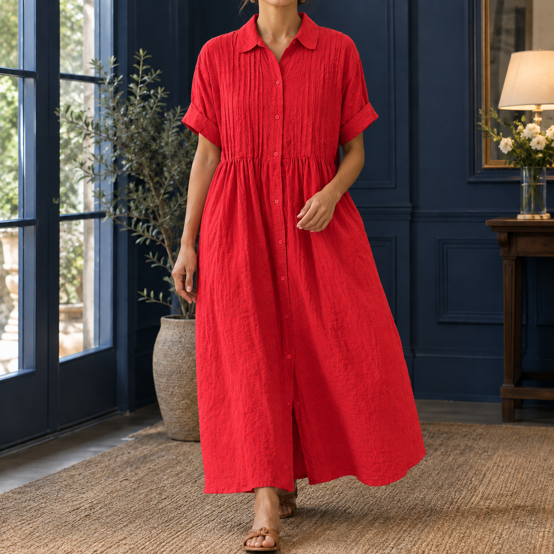 Valerie Pintuck Maxi Dress - Red