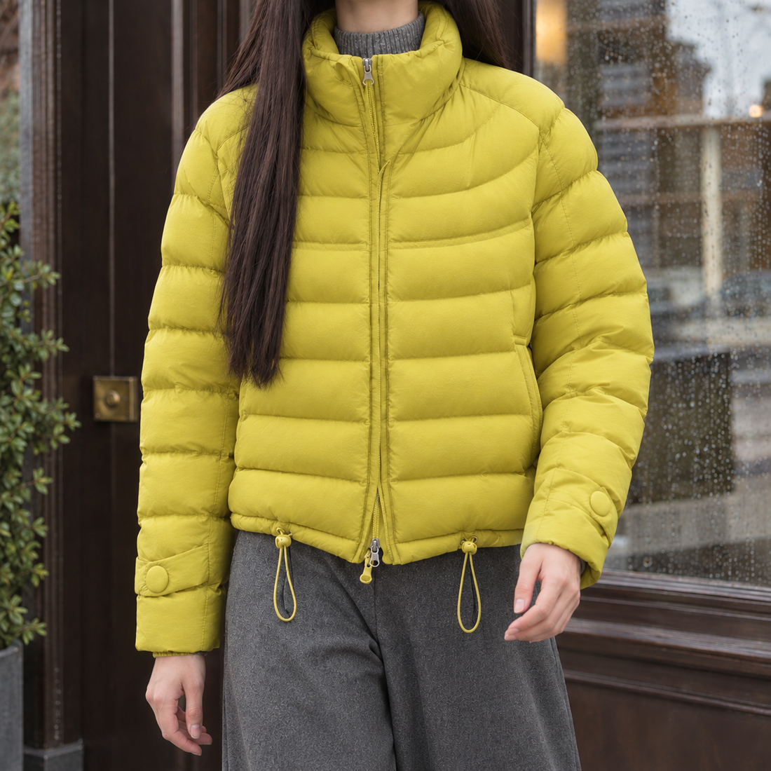 Geraldine-Mae Puffer Jacket - Yellow