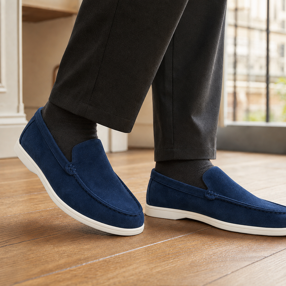 Spinola Suede Loafers - Dark Blue