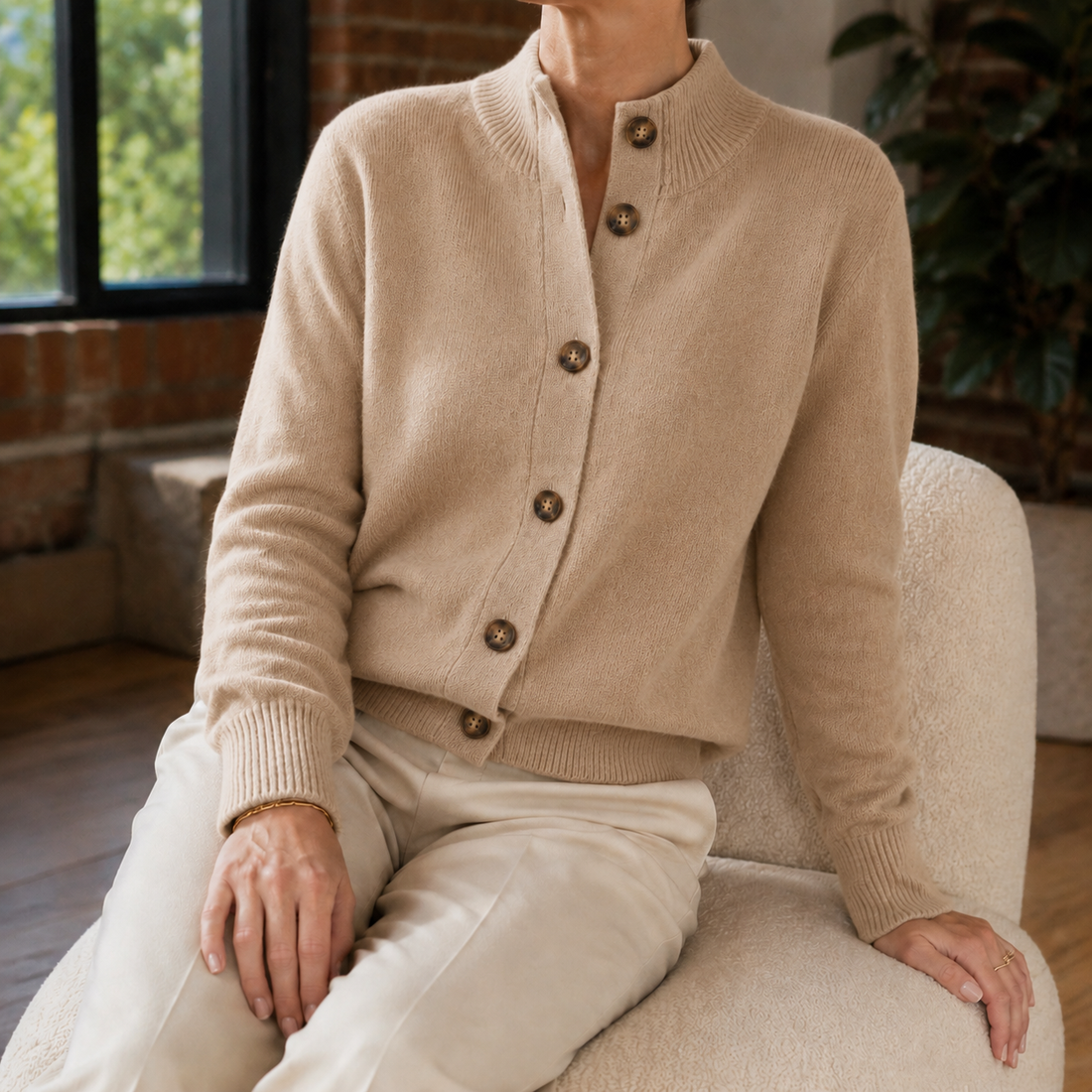 Soledad Cashmere Sweater - Camel