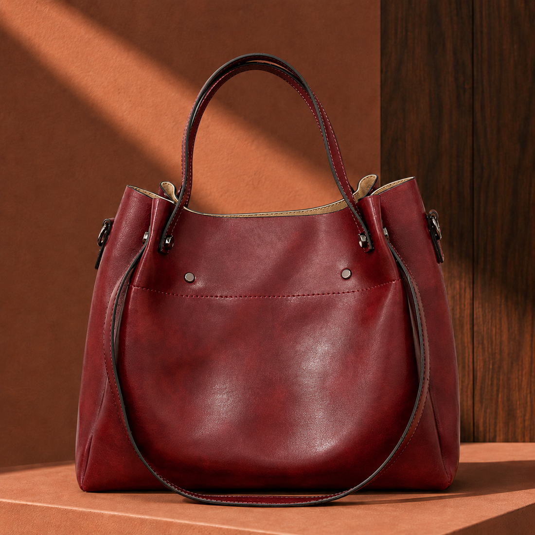 Ruggeri Vintage Bag Set - Red
